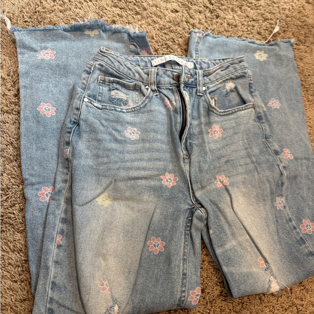 Floral Embroidered Women's Jeans